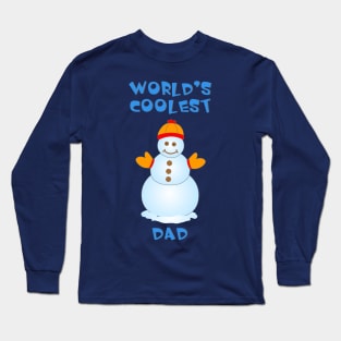 Coolest Dad Snowman Long Sleeve T-Shirt